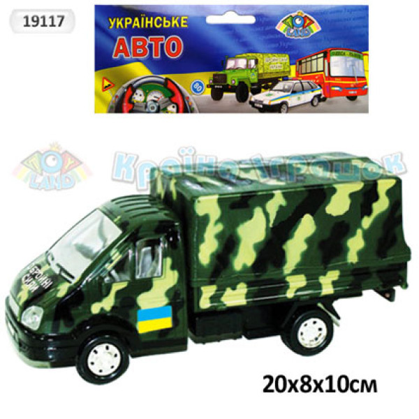 Машина Газель-борт із тентом "Збройні сили" 19117 Машина Газель-борт із тентом "Збройні сили" 19117