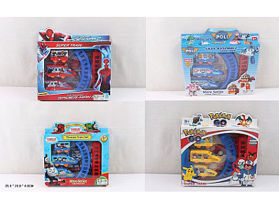 Залізниця "Spiderman/Robocar POLI/Thomas/Pokemon" TY999-8/18/30/31A