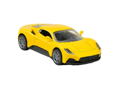 Машинка спортивна 1:32 металева інерційна з світлом і звуком K175B33_Yellow