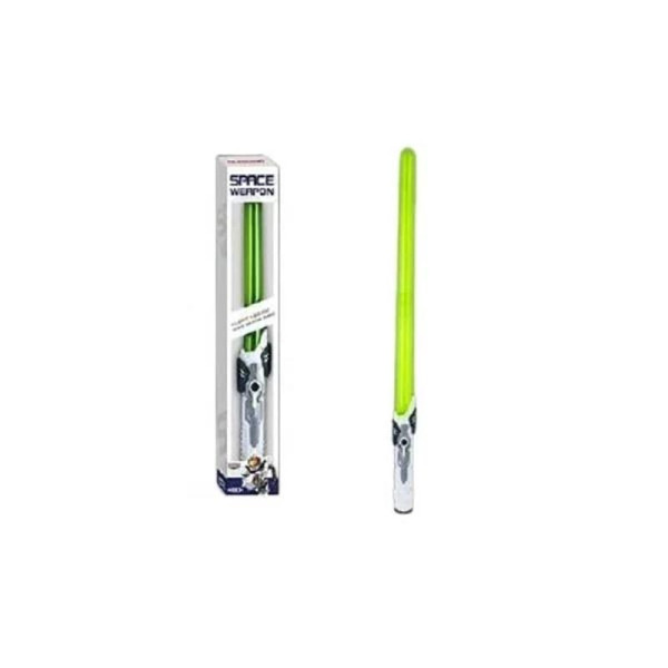 Світловий меч телескопічний розсувний зі світлом та звуком червоний зелений KT218-25_Green Світловий меч телескопічний розсувний зі світлом та звуком червоний зелений KT218-25_Green