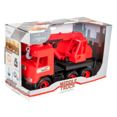 Авто "Middle truck" кран (червоний) в коробці 39487