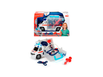 Автомобіль "Швидка допомога" з набором лікаря звук. та світл. ефектами 33 3716000 Автомобіль "Швидка допомога" з набором лікаря звук. та світл. ефектами 33 3716000