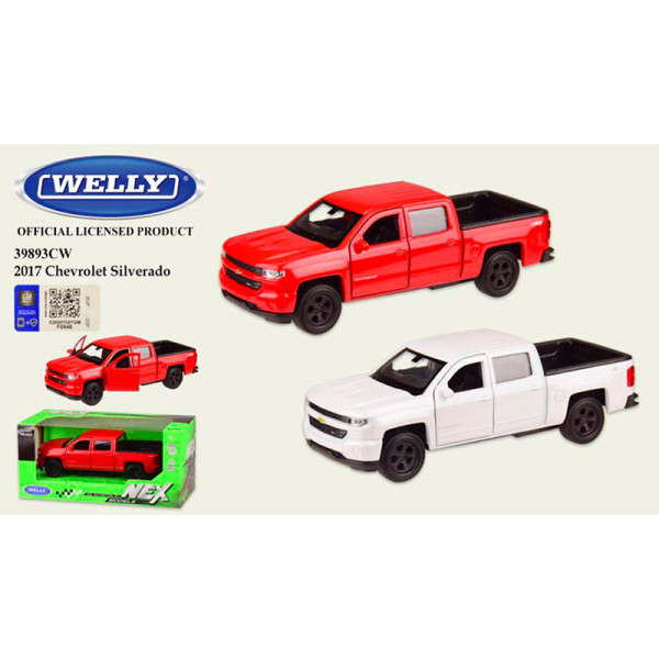 Іграшка машина метал арт. 39893CW CHEVROLET SILVERADO 1:32 2 кольор. у ко 39893CW