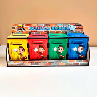 Сортер UBEE Комодик - Веселий листоноша з дерева ПСД081