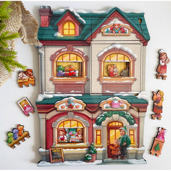 Фігурний пазл UBEE Крамниця іграшок з дерева ПСД304 Фігурний пазл UBEE Крамниця іграшок з дерева ПСД304