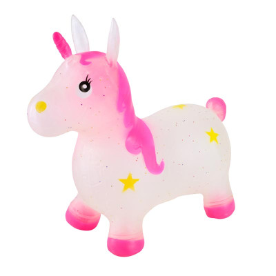 Стрибун Єдиноріг гумовий RB2523_Pink