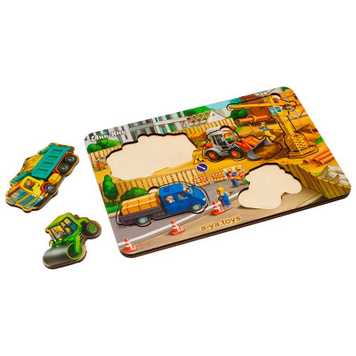 Рамка-вкладка UBEE "Будівництво - 3" з дерева ПСД147