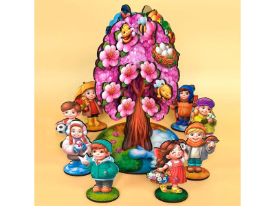 Гра на липучках UBEE Пори року дерево абрикос ПСД295