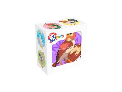 Кубики Технок "Птахи" маленькі 1875