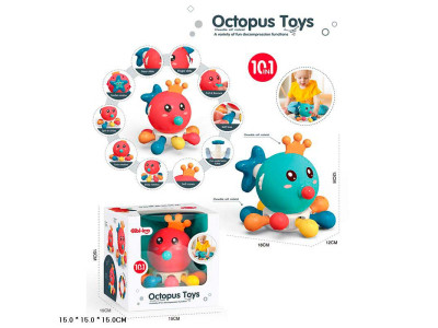 Брязкальце восьминіг для тренування дрібної моторики 6032