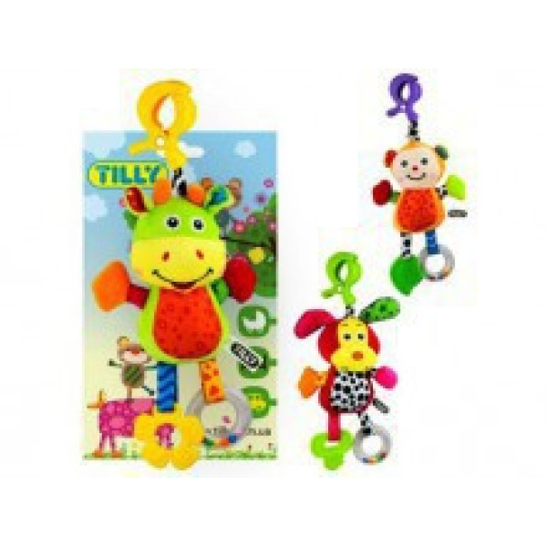 Брязкальце м'яке з пищалкою 27см (3 види) BT-T-0047