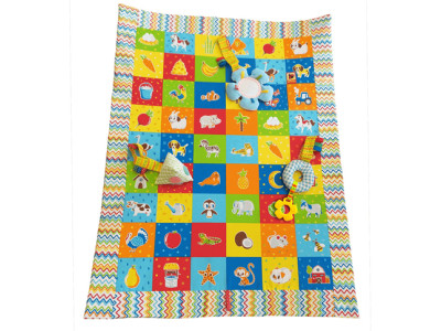 Килимок для гри та розвитку з іграшками-підвісками "Тварини" MC 040201-05