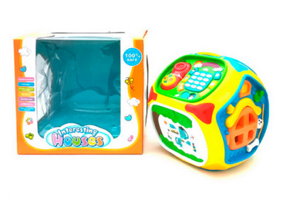 Інтерактивний "Кубик" музичний що світиться коробка 6636A