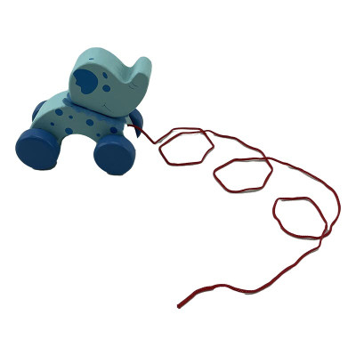 Дерев'яна каталка "Тварини". W02-4486_Elephant Дерев'яна каталка "Тварини". W02-4486_Elephant