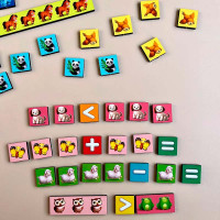 Сортер UBEE "Математичні сходи: Тварини" з дерева ПСФ079 Сортер UBEE "Математичні сходи: Тварини" з дерева ПСФ079