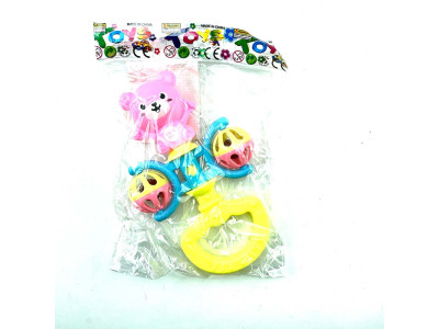 Брязкальце собака 2076-12A_Pink-Yellow Брязкальце собака 2076-12A_Pink-Yellow