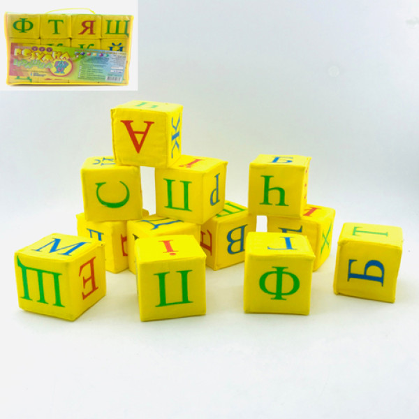 Набір кубиків "Літера" український алфавіт у сумці Розум.