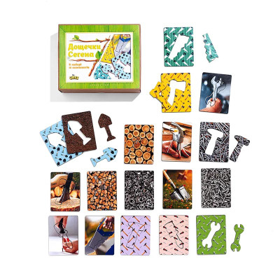 Пазл-сортер UBEE "Дошки Сегена: інструменти" з дерева ПСФ098