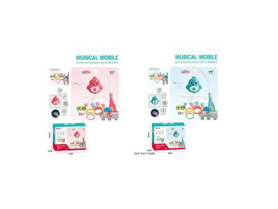 Мобіль музичний з проектором 2 кольори 648A-68/69