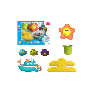 Набір Іграшок для купання 8 елементів рибки з кораблем і аксесуарами D96-16