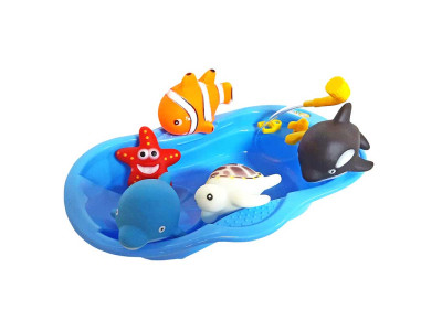 Набір пікалок "Морський світ" з ванночкою в кульку р.26*15*5см 605-4 Набір пікалок "Морський світ" з ванночкою в кульку р.26*15*5см 605-4