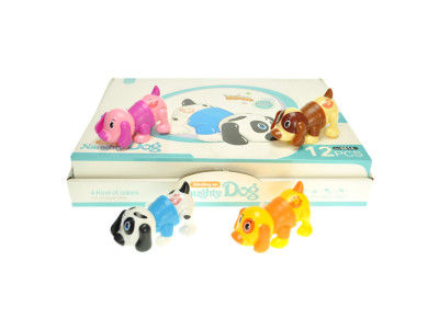 Іграшка на ключику "Собачка" в блоці 12 шт. 6614