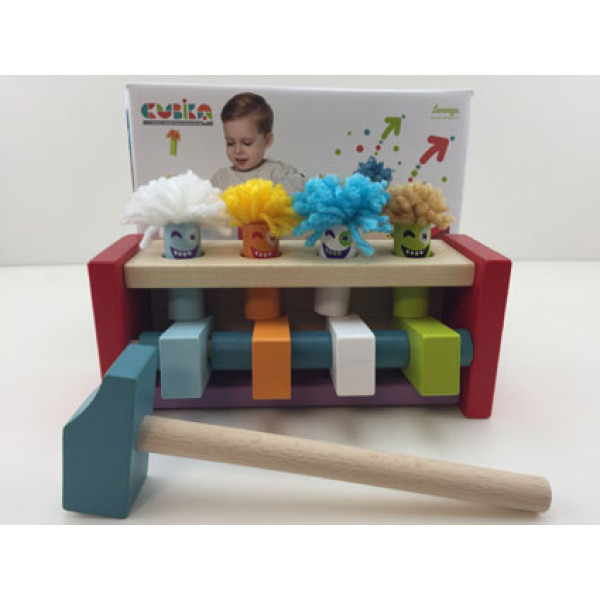 Дерев'яні фігурки "Клоун-стрибун" 13746