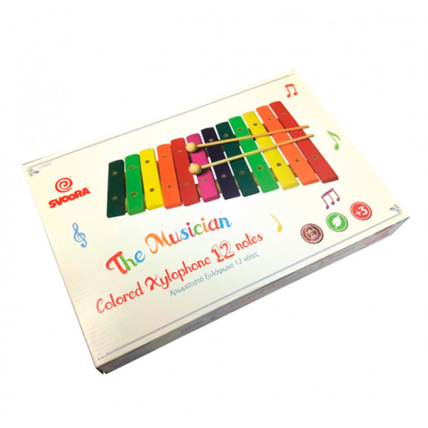 Svoora. Різнокольоровий Ксилофон 12 нот 250002