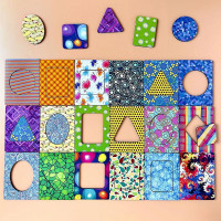 Пазл-сортер UBEE "Дошки Сегена: з візерунками" з дерева ПСД084