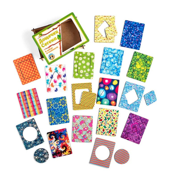 Пазл-сортер UBEE "Дошки Сегена: з візерунками" з дерева ПСД084