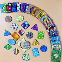 Пазл-сортер UBEE "Дошки Сегена: з візерунками" з дерева ПСД084