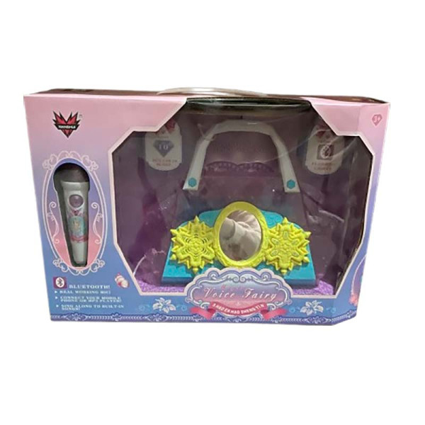 Набір караоке з мікрофоном в сумці 701_Pink