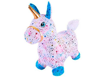 Стрибок гумовий Єдиноріг 40 см RB2524_White