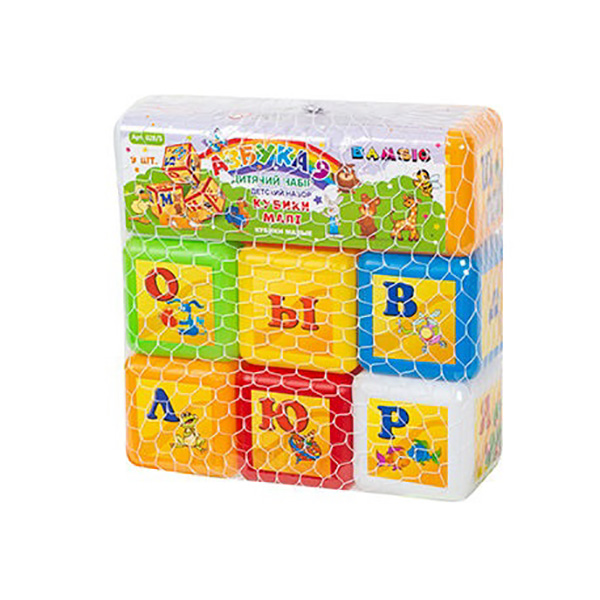 Набір дитячий "Кубики малі (нові) "Азбука" Бамсик 028/5