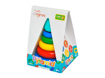 Пірамідка Tigres 22 см розвиваюча 39816