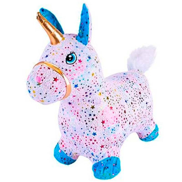 Стрибок гумовий Єдиноріг 40 см RB2524_White Стрибок гумовий Єдиноріг 40 см RB2524_White