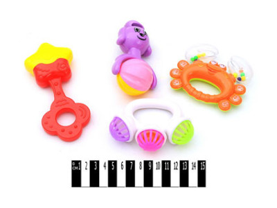 Набір брязкалець 4 шт у пакеті 997-2ABC Набір брязкалець 4 шт у пакеті 997-2ABC