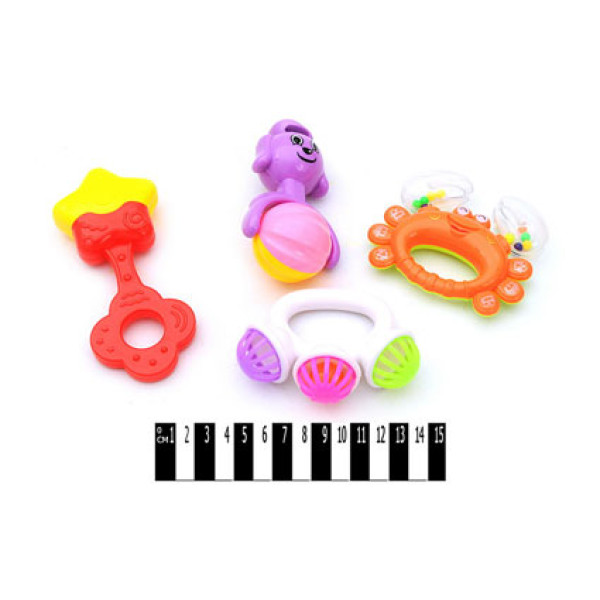 Набір брязкалець 4 шт у пакеті 997-2ABC Набір брязкалець 4 шт у пакеті 997-2ABC