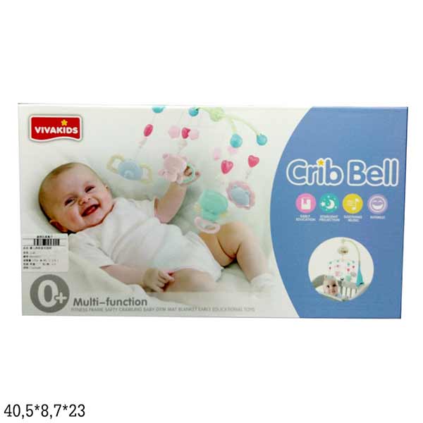 Мобіль на ліжечко світло звук 2 види 1145