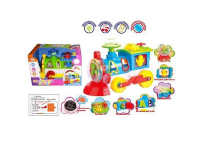 Сортер музичний поїзд муз. світло. на батарейках UKA-A0073