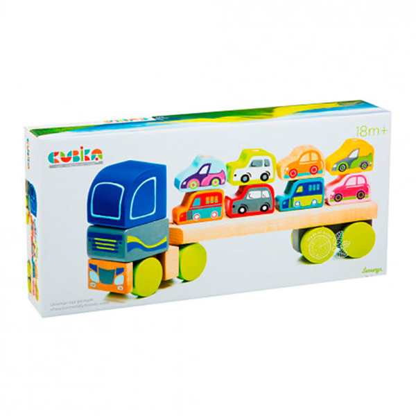 ТМ CUBIKA Тягач із машинками 13418