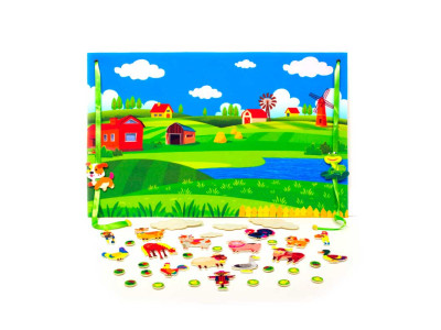 Ігровий килимок 40*60 см в картонній коробці подорож до бабусі 19003 Ігровий килимок 40*60 см в картонній коробці подорож до бабусі 19003