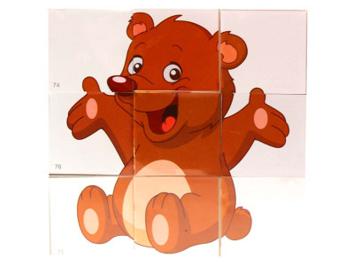 Кубики "Кумедні тварини" Бамсик 0415