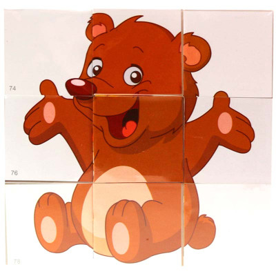 Кубики "Кумедні тварини" Бамсик 0415