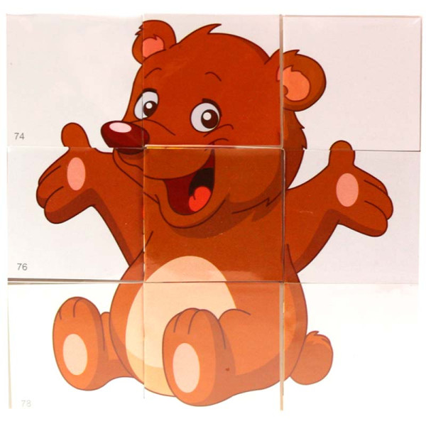 Кубики "Кумедні тварини" Бамсик 0415