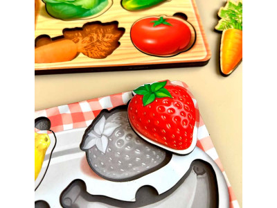 Рамка-вкладка UBEE "Овочі" з дерева ПСФ122