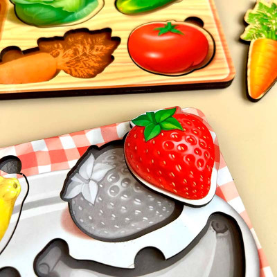 Рамка-вкладка UBEE "Овочі" з дерева ПСФ122