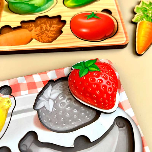 Рамка-вкладка UBEE "Овочі" з дерева ПСФ122