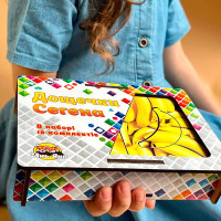 Пазл-сортер UBEE "Дошки Сегена: фрукти" з дерева ПСФ035