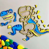 Контурний пазл UBEE - Динозавр з дерева ПСД092